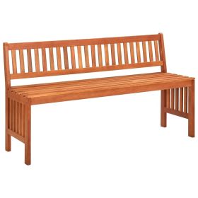 Patio Bench 53.9" Solid Wood Eucalyptus