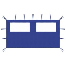 Gazebo Sidewall with Windows 13.1'x6.6' Blue