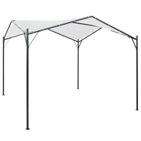 Gazebo 9.8'x9.8'x8.5' White 0.6 oz/ft² (Color: White)